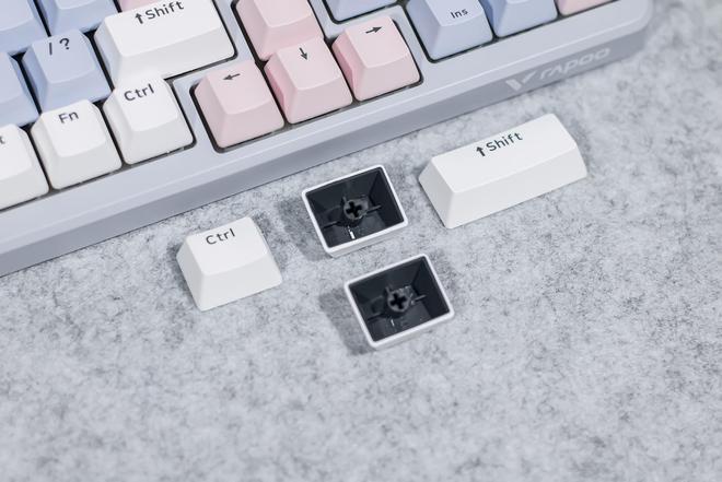 机械键盘评测：线性手感与静音输入的结合新葡京雷柏V700DIY-98无线三模(图12)